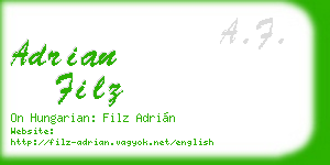 adrian filz business card